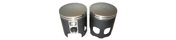 High Performance coated two stroke pistons